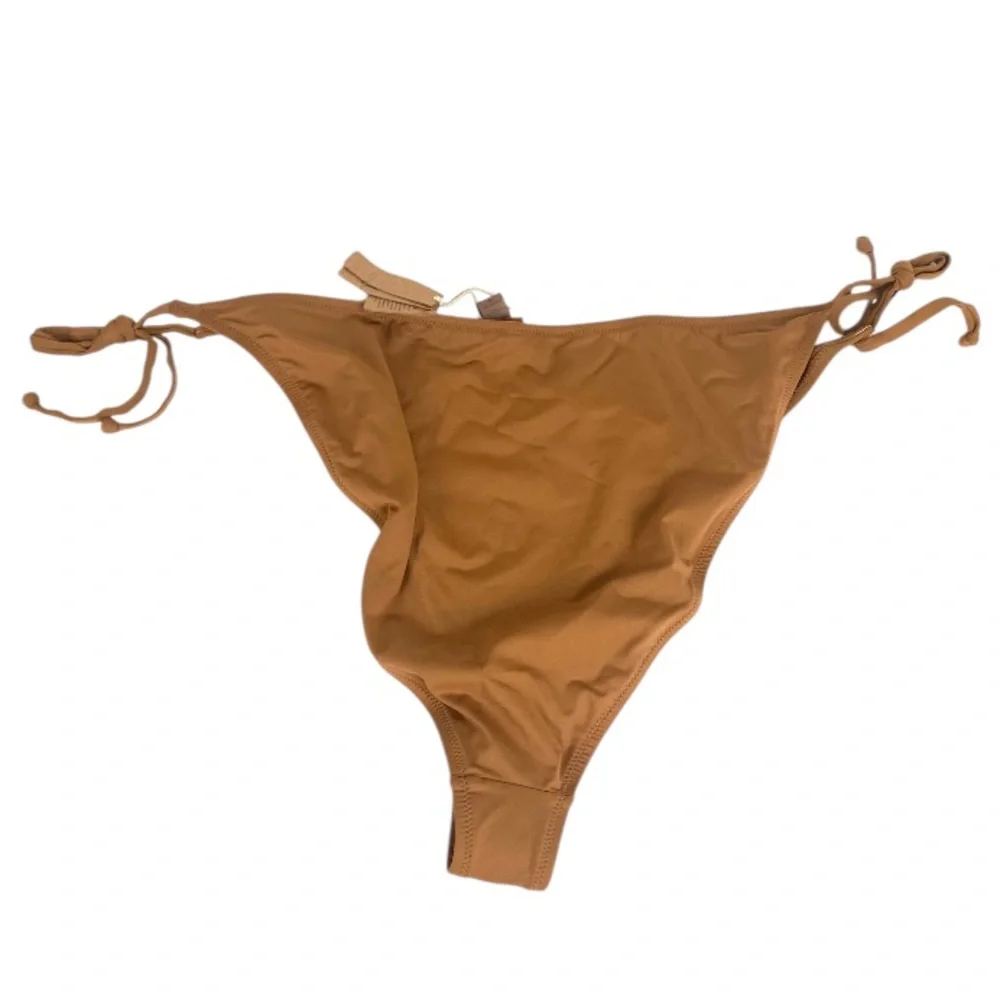 SKIMS Tan Tie-Side Bikini Bottom 4X NWT Adjustable Swim Bottom